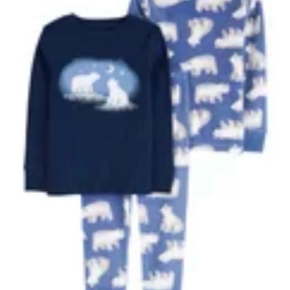 NEW Carter’s 2T Toddler Boys Polar Bear 3 Piece Fleece PJs